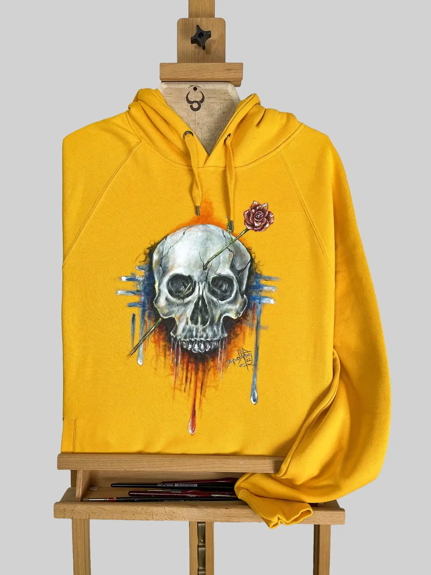 Unstoppable Spirit Hoodie, hand-painted hoodie by Bighornns