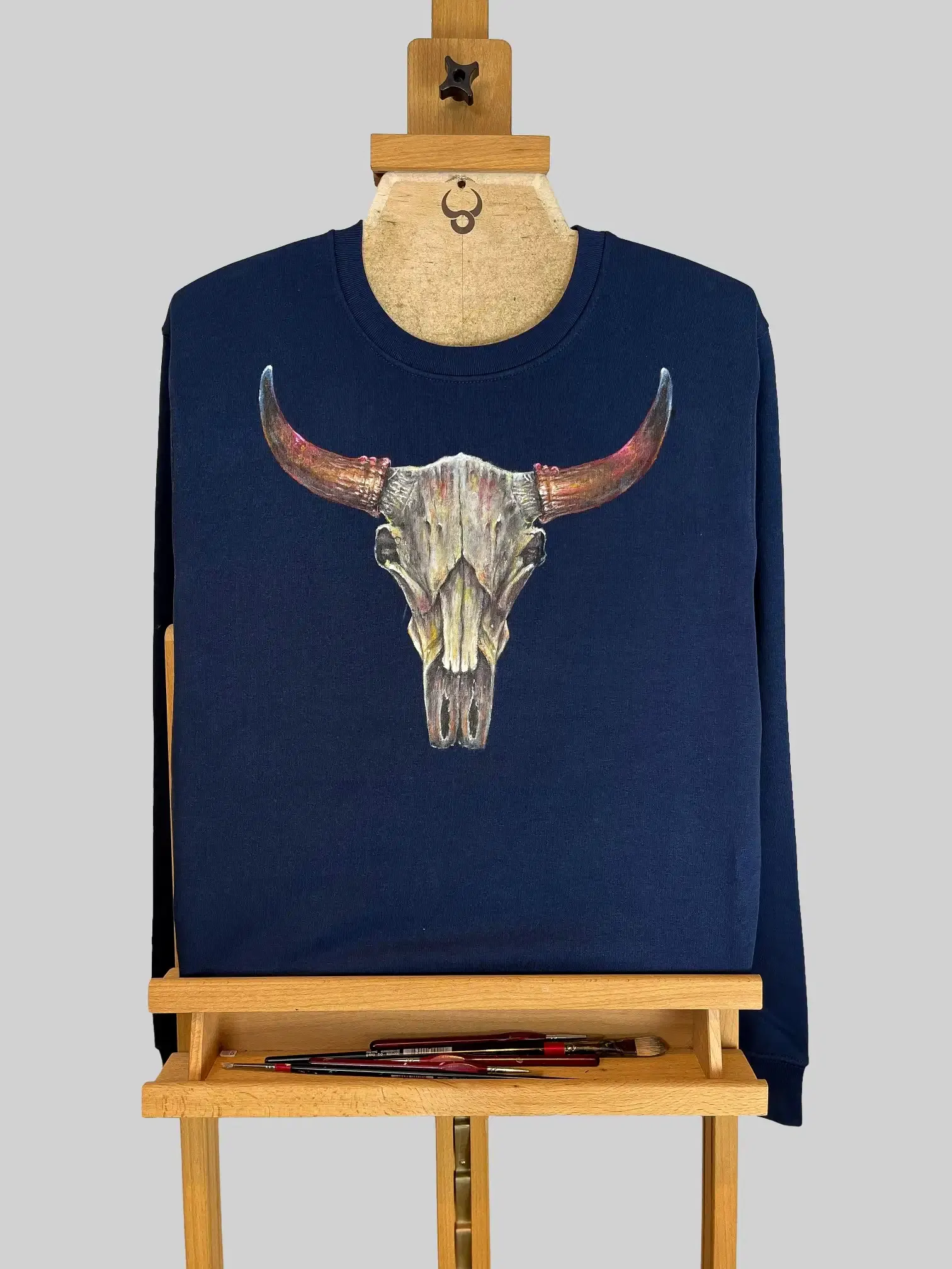 Bighornns VT, hand-painted sweatshirt by Bighornns