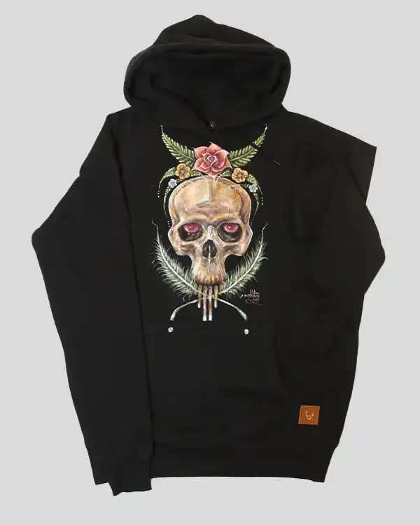 Unchained Soul, hand-painted hoodie by Bighornns