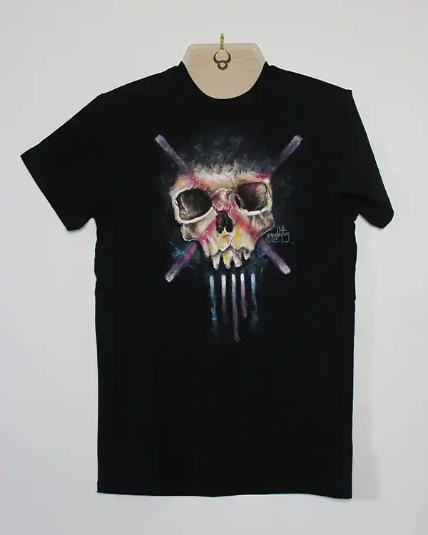 Life After VTx, hand-painted t-shirt by Bighornns